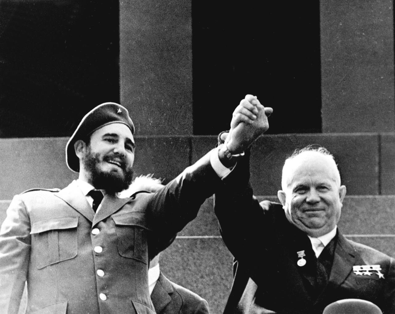 Fidel Castro og Nikita Krustjov